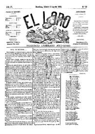 El Loro : periódico ilustrado joco-serio. Núm. 33, 19 de agosto de 1882 | Biblioteca Virtual Miguel de Cervantes