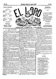 El Loro : periódico ilustrado joco-serio. Núm. 34, 26 de agosto de 1882 | Biblioteca Virtual Miguel de Cervantes