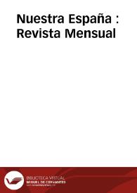 Nuestra España : Revista Mensual | Biblioteca Virtual Miguel de Cervantes