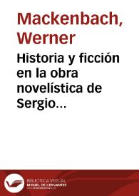 Historia y ficción en la obra novelística de Sergio Ramírez / Werner Mackenbach | Biblioteca Virtual Miguel de Cervantes