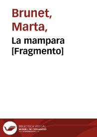 La mampara [Fragmento] / Marta Brunet | Biblioteca Virtual Miguel de Cervantes