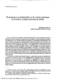 El gracioso y su refundición en la versión palaciega de "Eurídice y Orfeo" (Antonio de Solís) / Frédéric Serralta | Biblioteca Virtual Miguel de Cervantes