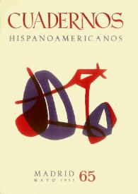 Cuadernos Hispanoamericanos. Núm. 65, mayo 1955 | Biblioteca Virtual Miguel de Cervantes