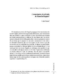 Comentario al artículo de Ramón Ragués / Luís Greco | Biblioteca Virtual Miguel de Cervantes