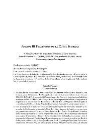 Anuario de Derecho Penal. Número 2009. Decisiones de la Corte Suprema | Biblioteca Virtual Miguel de Cervantes