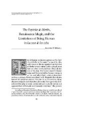 The "Espíritu de Merlín", Renaissance Magic, and the Limitations of Being Human in "La casa de los celos" / Amanda S. Meixell | Biblioteca Virtual Miguel de Cervantes