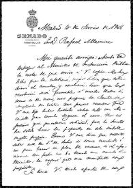 Carta de Eduardo de Hinojosa a Rafael  Altamira. Madrid, 10 de junio de 1908 | Biblioteca Virtual Miguel de Cervantes