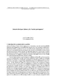 Antonio Enríquez Gómez y la "nación portuguesa" / Jaime Galbarro García | Biblioteca Virtual Miguel de Cervantes