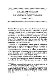 A black man's dilemma in "Las misas de San Vicente Ferrer" / Glen F. Dille | Biblioteca Virtual Miguel de Cervantes