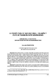 La poesía pura de Mariano Brull: eslabón y punto de transición entre generaciones / Armando Francesconi | Biblioteca Virtual Miguel de Cervantes