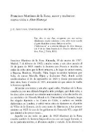 Francisco Martínez de la Rosa, autor y traductor: nueva visita a "Aben Humeya" / J. C. Santoyo | Biblioteca Virtual Miguel de Cervantes