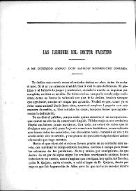 Las ilusiones del doctor Faustino [Fragmentos de "Revista de España"] | Biblioteca Virtual Miguel de Cervantes