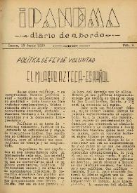 Ipanema : diario de a bordo. Núm. 6, 19 de junio de 1939 | Biblioteca Virtual Miguel de Cervantes