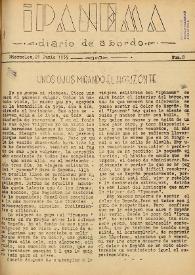 Ipanema : diario de a bordo. Núm. 8, 21 de junio de 1939 | Biblioteca Virtual Miguel de Cervantes