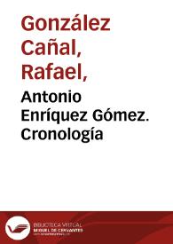 Antonio Enríquez Gómez. Cronología / Rafael González Cañal | Biblioteca Virtual Miguel de Cervantes