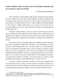 Poesía de Meléndez Valdés a la ayuda de José I a dos huérfanos indigentes, hijos del Corregidor de Talavera de la Reina / Julio Fernández-Sanguino Fernández | Biblioteca Virtual Miguel de Cervantes