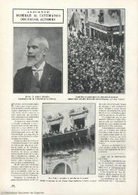 Homenaje al catedrático Rafael Altamira. Alicante, 16 de abril de 1910 | Biblioteca Virtual Miguel de Cervantes