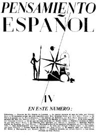 Pensamiento español. Año I, núm. 4, agosto 1941 | Biblioteca Virtual Miguel de Cervantes