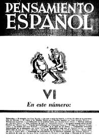 Pensamiento español. Año I, núm. 6, octubre 1941 | Biblioteca Virtual Miguel de Cervantes