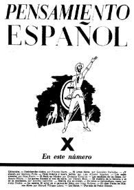 Pensamiento español. Año II, núm. 10, febrero 1942 | Biblioteca Virtual Miguel de Cervantes