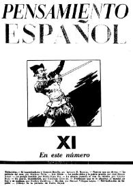 Pensamiento español. Año II, núm. 11, marzo 1942 | Biblioteca Virtual Miguel de Cervantes