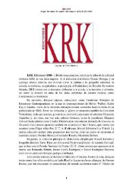 KRK Ediciones [Semblanza] / Raquel Fernández Menéndez | Biblioteca Virtual Miguel de Cervantes