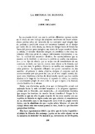 La historia de mañana / Jaime Delgado | Biblioteca Virtual Miguel de Cervantes