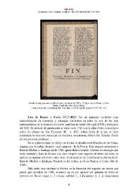Luis de Ramos y Coria (17¿?-1825) [Semblanza] / Inmaculada Casas Delgado | Biblioteca Virtual Miguel de Cervantes