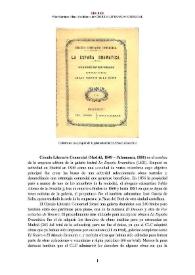 Círculo Literario Comercial (Madrid, 1849 - Salamanca, 1881) [Semblanza] / Pilar Martínez Olmo | Biblioteca Virtual Miguel de Cervantes