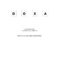 Doxa. Cuadernos de Filosofía del Derecho. Núm. 35, 2012 | Biblioteca Virtual Miguel de Cervantes