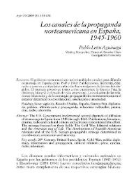 Los canales de la propaganda norteamericana en España, 1945-1960 / Pablo León Aguinaga | Biblioteca Virtual Miguel de Cervantes