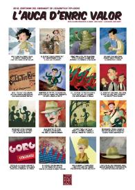 L'Auca d'Enric Valor en el centenari del naixement de l'escriptor (1911-2000) / textos: Acadèmia Valenciana de la Llengua, Jesús Huguet ; il·lustracions Jesús Huguet | Biblioteca Virtual Miguel de Cervantes