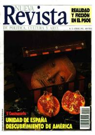 Nueva Revista de Política, Cultura y Arte. Núm. 21, enero 1992 | Biblioteca Virtual Miguel de Cervantes