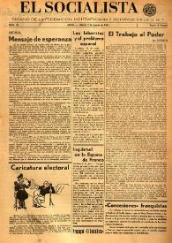 El Socialista (Argel). Núm. 26, 4 de agosto de 1945 | Biblioteca Virtual Miguel de Cervantes