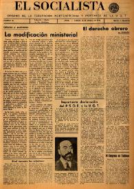 El Socialista (Argel). Núm. 56, 16 de marzo de 1946 | Biblioteca Virtual Miguel de Cervantes