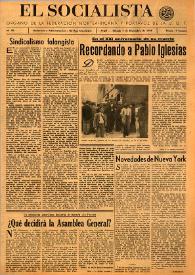 El Socialista (Argel). Núm. 90, 7 de diciembre de 1946 | Biblioteca Virtual Miguel de Cervantes
