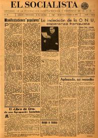 El Socialista (Argel). Núm. 91, 14 de diciembre de 1946 | Biblioteca Virtual Miguel de Cervantes