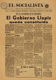 El Socialista (Argel). Núm. 99, 15 de febrero de 1947 | Biblioteca Virtual Miguel de Cervantes