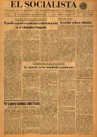 El Socialista (Argel). Núm. 114, 21 de junio de 1947 | Biblioteca Virtual Miguel de Cervantes
