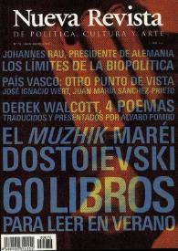 Nueva Revista de Política, Cultura y Arte. Núm. 76, julio-agosto 2001 | Biblioteca Virtual Miguel de Cervantes