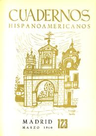 Cuadernos Hispanoamericanos. Núm. 123, marzo 1960 | Biblioteca Virtual Miguel de Cervantes