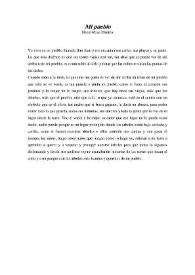 Mi pueblo / Nahuel Rosa Madina | Biblioteca Virtual Miguel de Cervantes