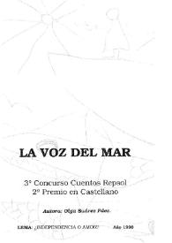 La voz del mar / Olga Suárez Fernández | Biblioteca Virtual Miguel de Cervantes