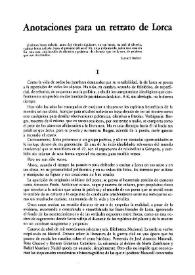 Anotaciones para un retrato de García Lorca / Francisco J. Satué | Biblioteca Virtual Miguel de Cervantes