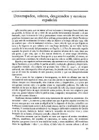 Desarrapados, ariscos, desgarrados y estoicos españoles / Isabel de Armas | Biblioteca Virtual Miguel de Cervantes