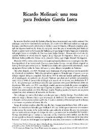 Ricardo Molinari: una rosa para Federico García Lorca / María Cristina Sirimarco y Héctor Roque Pitt | Biblioteca Virtual Miguel de Cervantes