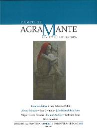 Campo de Agramante : revista de literatura. Núm. 9 (primavera-verano 2008) | Biblioteca Virtual Miguel de Cervantes