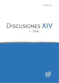 Discusiones. Núm. 14.1, 2014 | Biblioteca Virtual Miguel de Cervantes