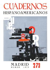 Cuadernos Hispanoamericanos. Núm. 273, marzo 1973 | Biblioteca Virtual Miguel de Cervantes