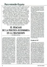 El fracaso de la política económica en la Transición / Por Guillermo Cid Luna | Biblioteca Virtual Miguel de Cervantes